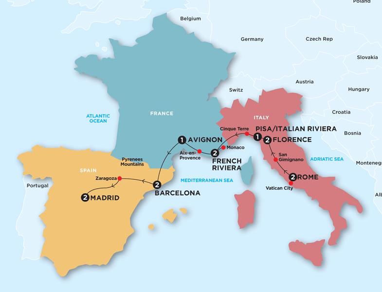 Mediterranean Highlights (Winter - Start Rome)